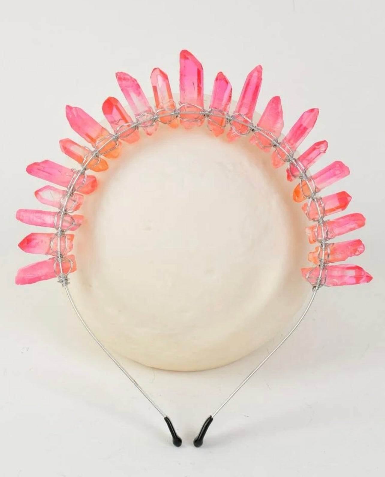 Enchanting Pink Crystal Goddess Headband – Unleash Your Inner Royalty! - Rhythms of Grace Creative
