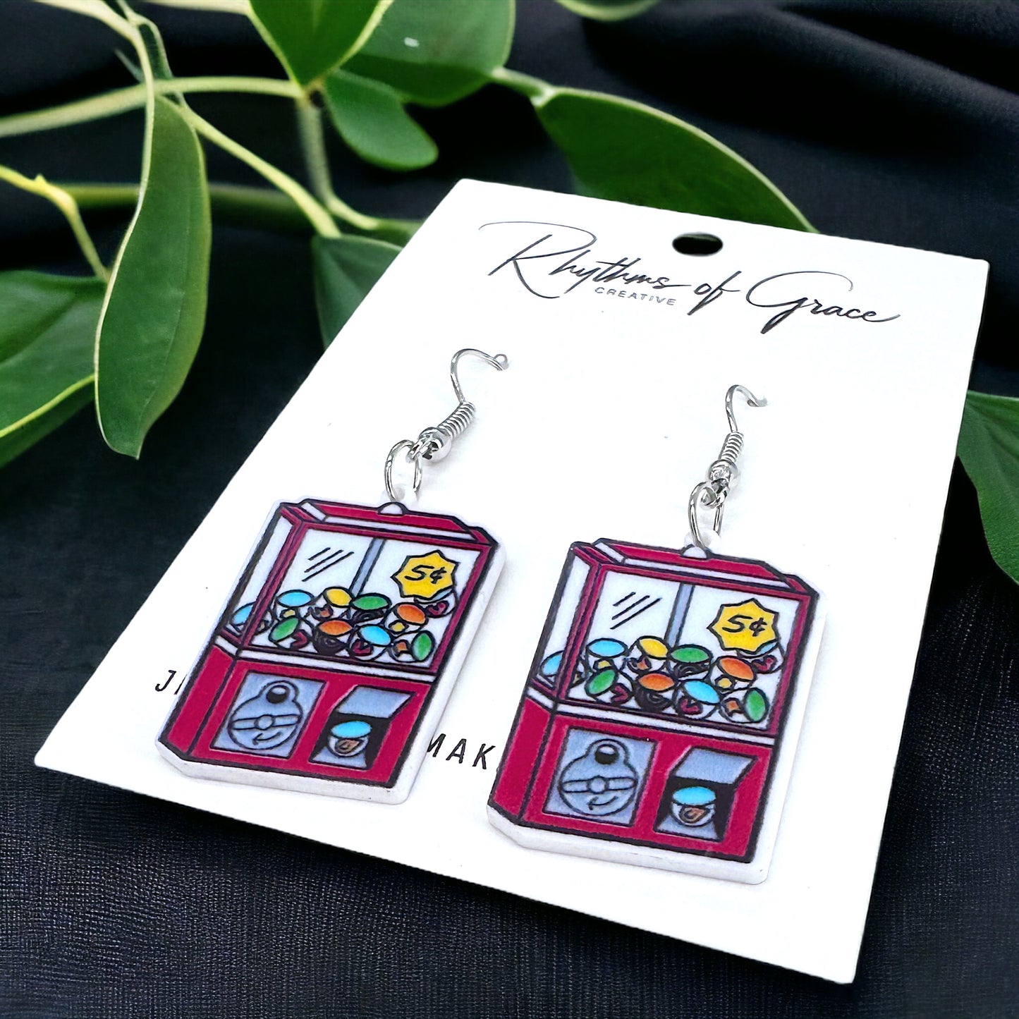 Sweet Nostalgia: Candy Machine Dangle Earrings!