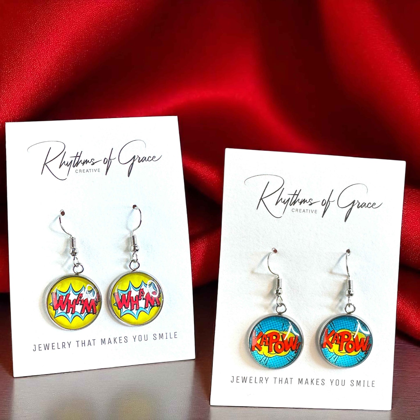 Superhero Sparkle: Dangle Earrings for Everyday Adventure!