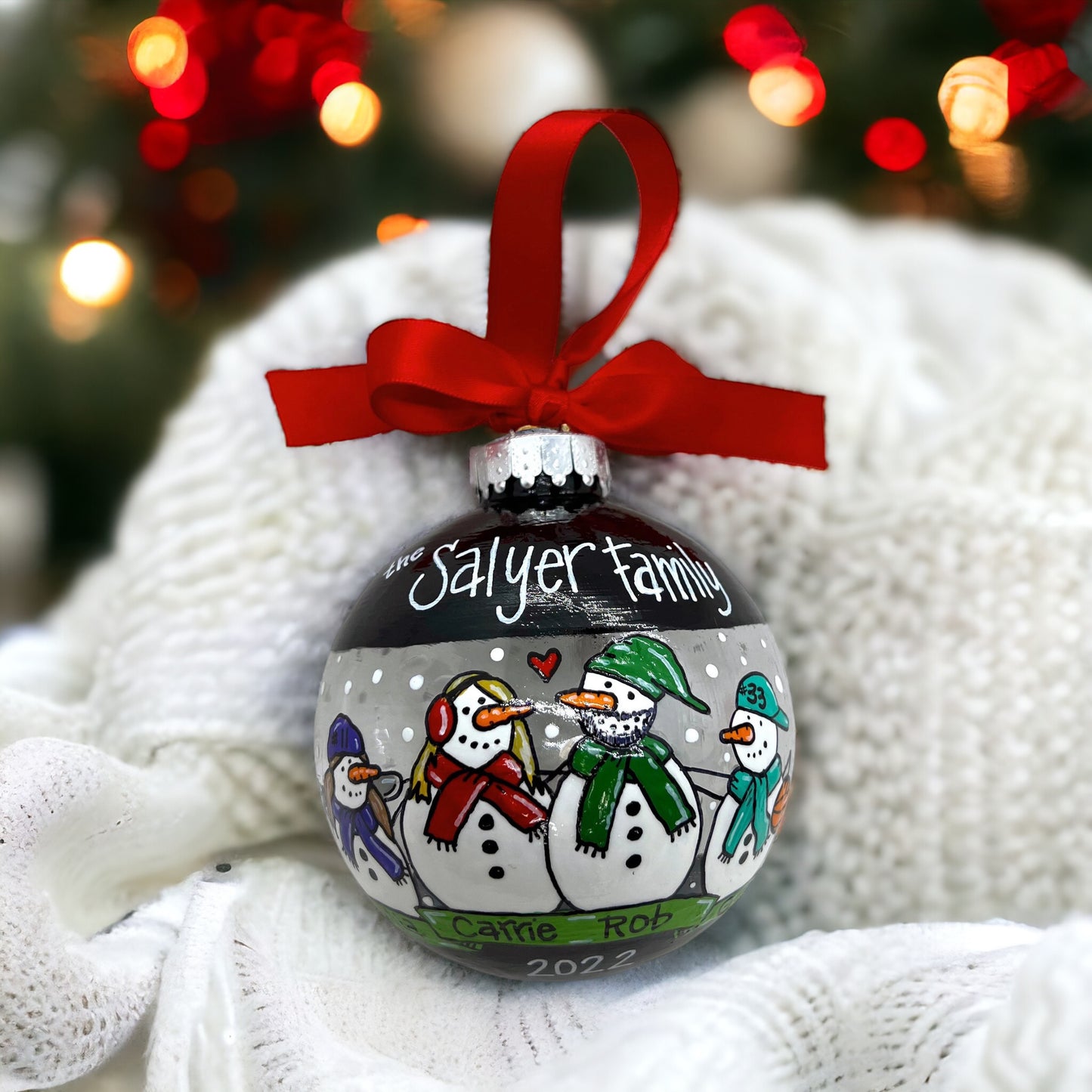 Snow Much Fun: Custom Family Ornament – Personalized Snow Family Keepsake!