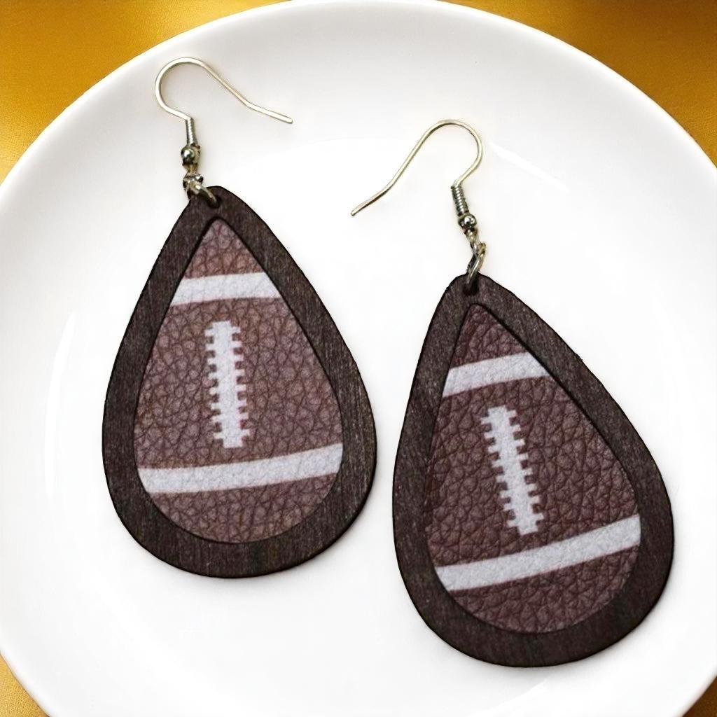 Kickoff Your Style: Fun Football Dangle Earrings!