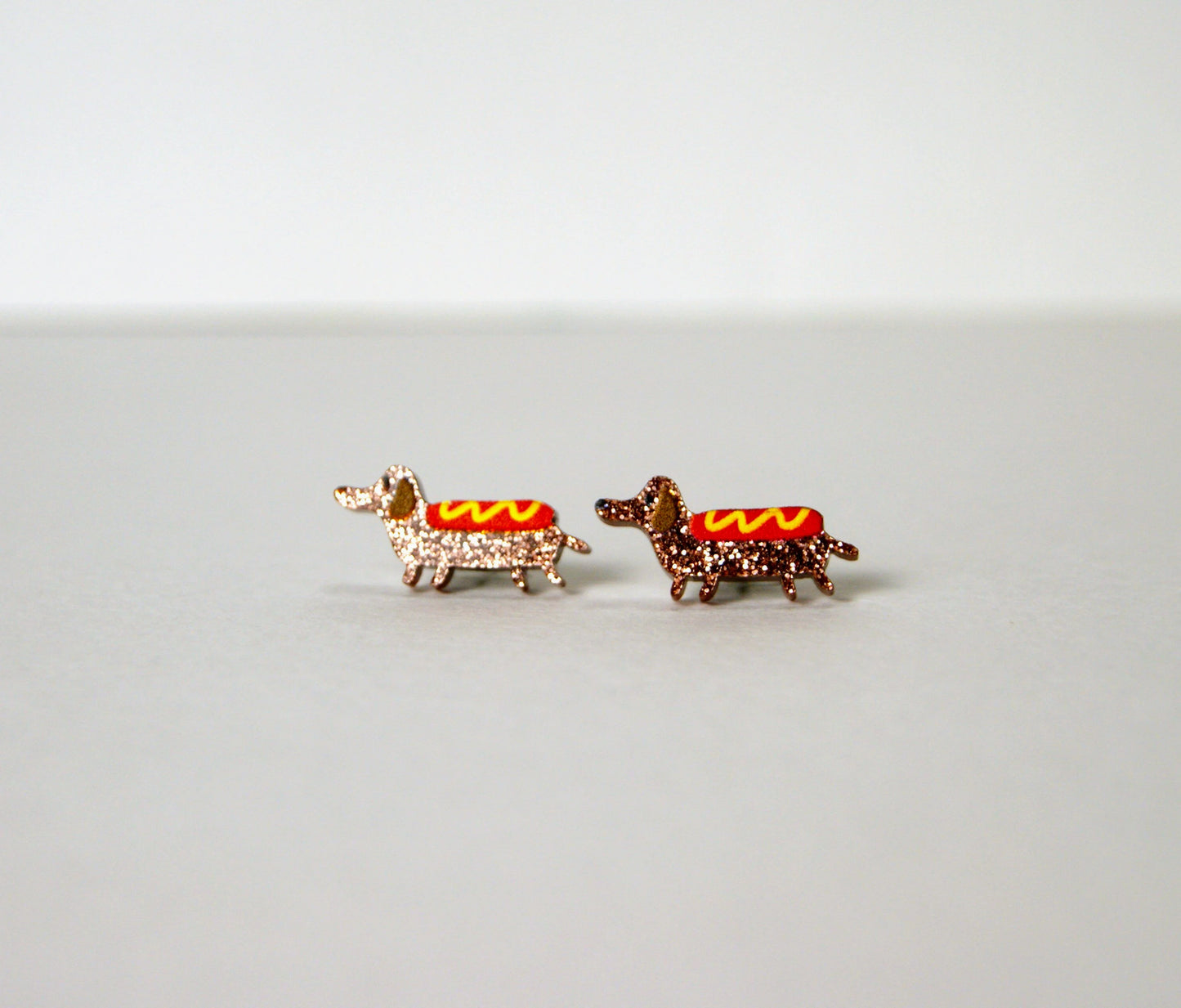 Dachshund Delight: Weenie Dog Stud Earrings! 🐾