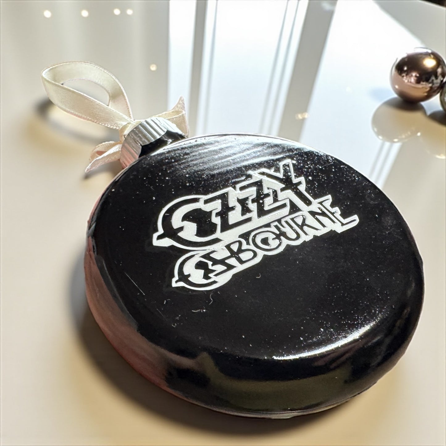Celebrate a Legend: Hand-Painted Ozzy Ornaments! 🎶