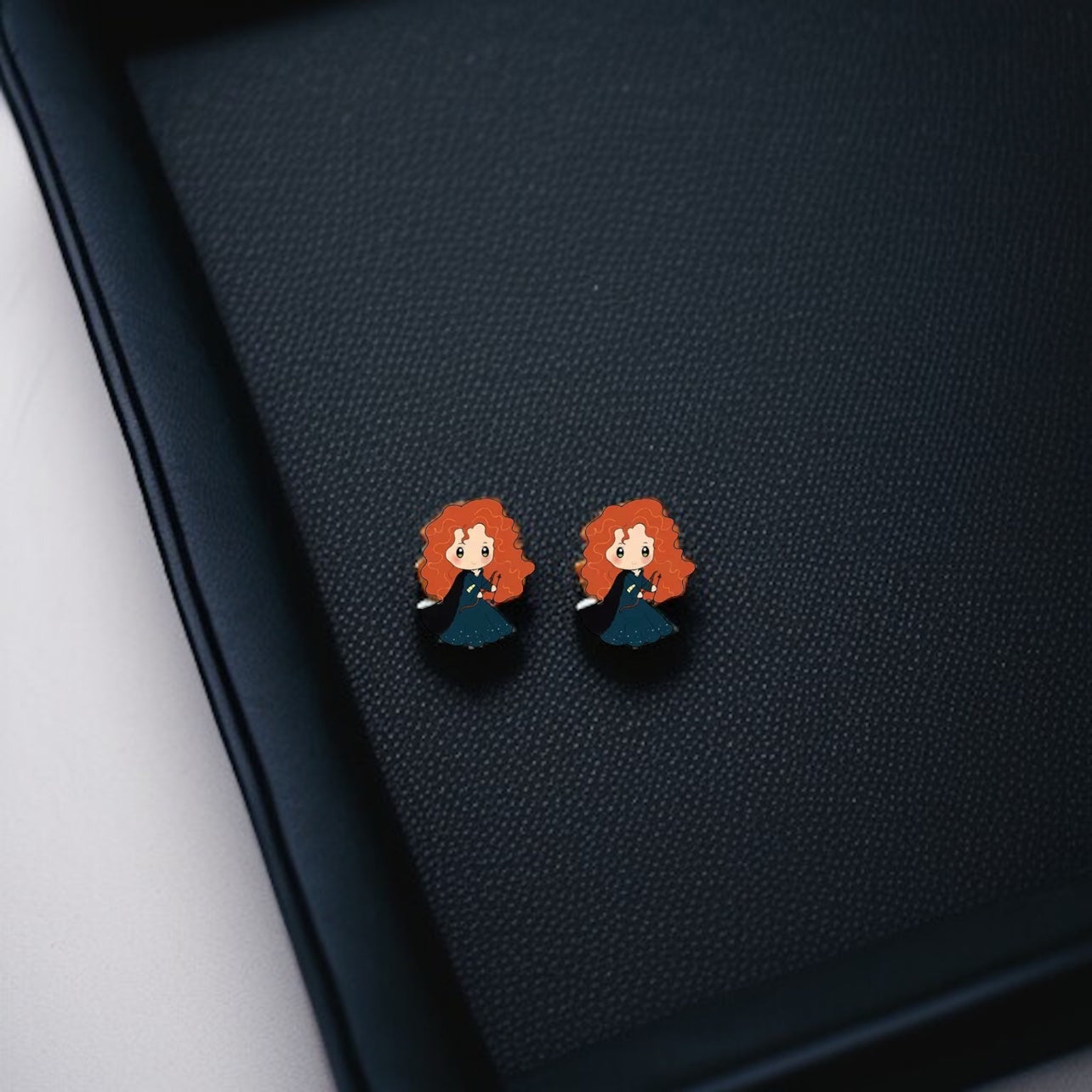 Enchanting Cartoon Princess Stud Earrings - Sparkle Like Royalty! đź‘‘