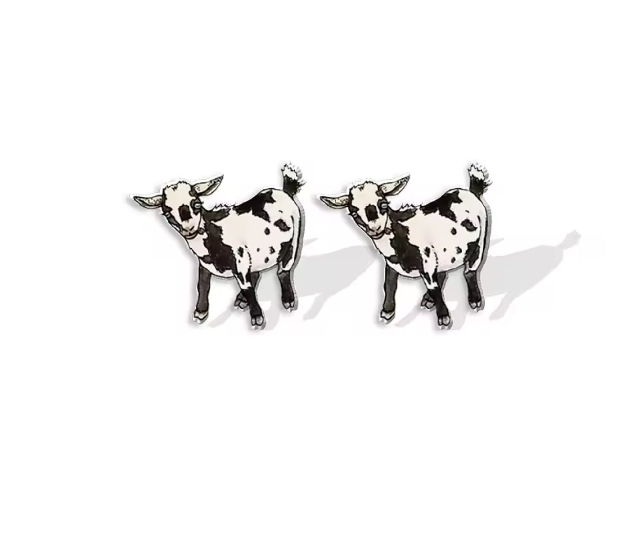 Goats Galore: Adorable Goat Stud Earrings! ๐