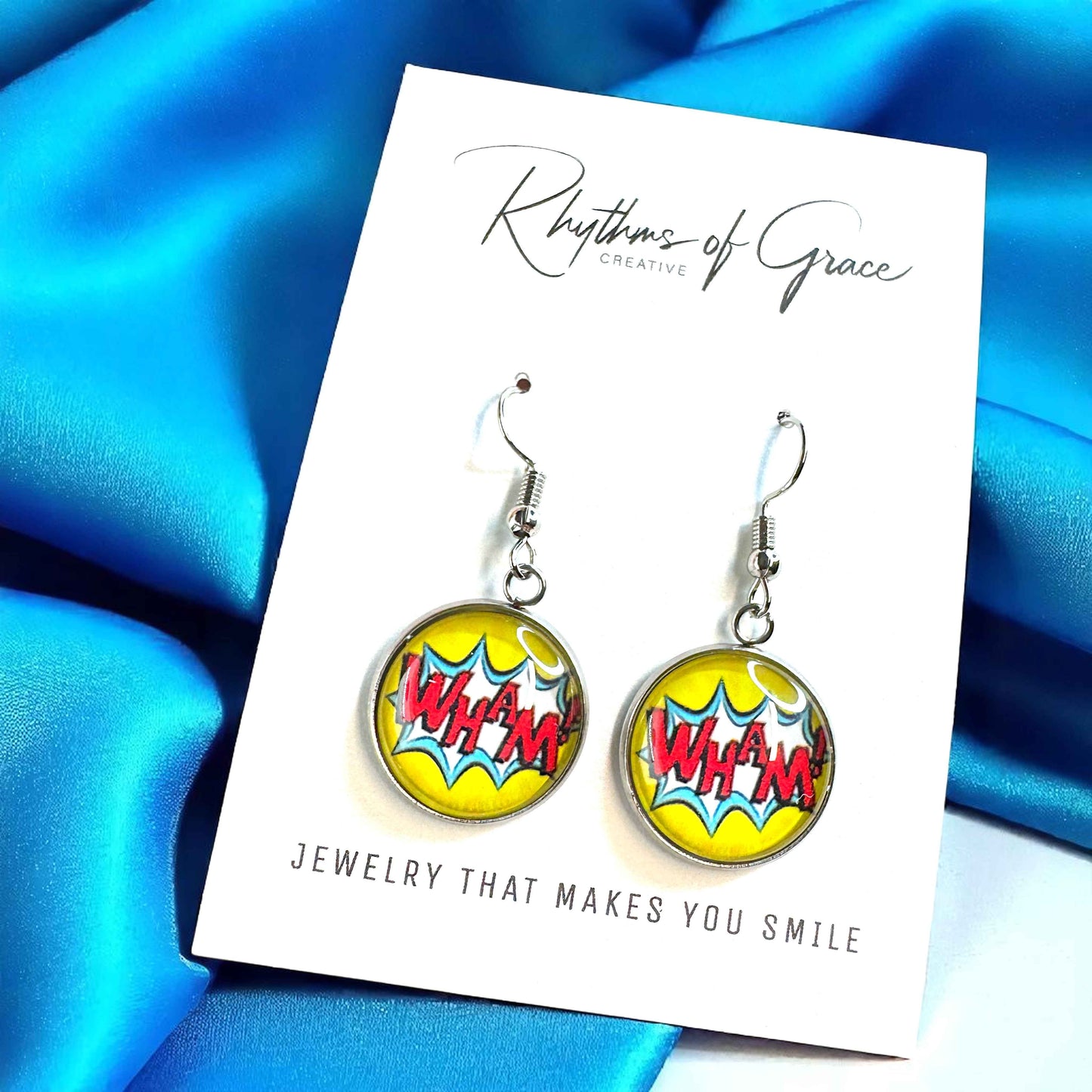 Superhero Sparkle: Dangle Earrings for Everyday Adventure!