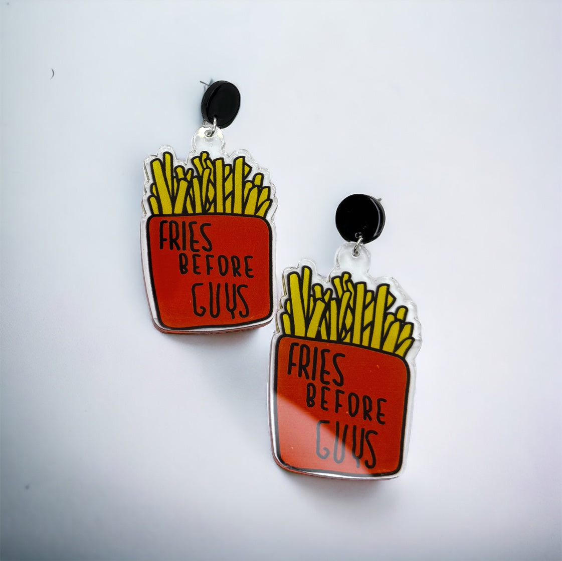 Fries Before Guys: Sassy Fast Food Earrings for Fierce Foodies! 🍟