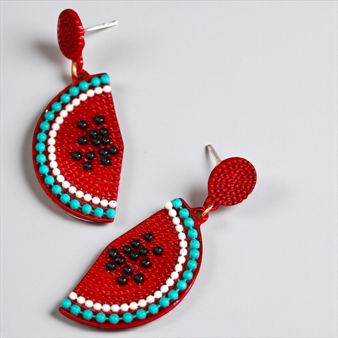 Juicy Watermelon Earrings - Slice into Summer Style! 🍉