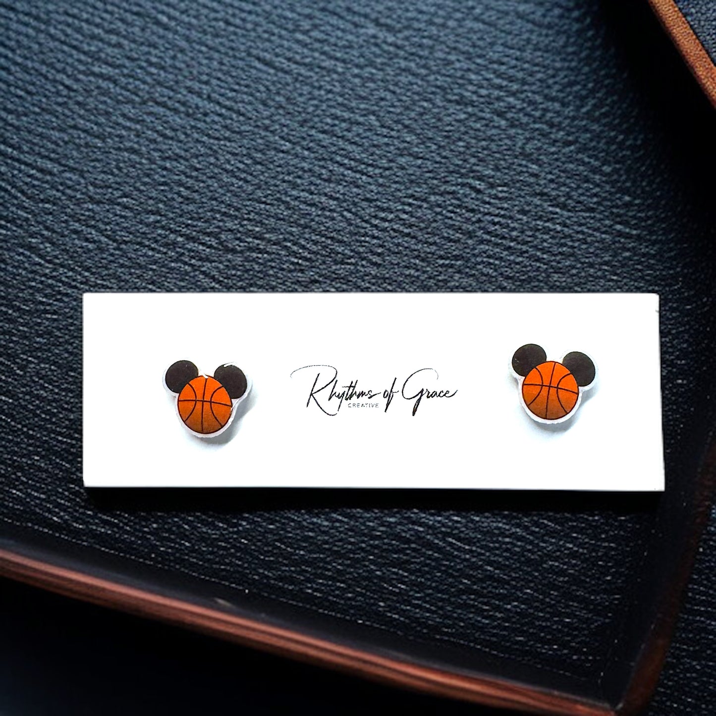 Mouse Ears Sports Stud Earrings: Jewelry for Athletes and Theme Park Lovers!