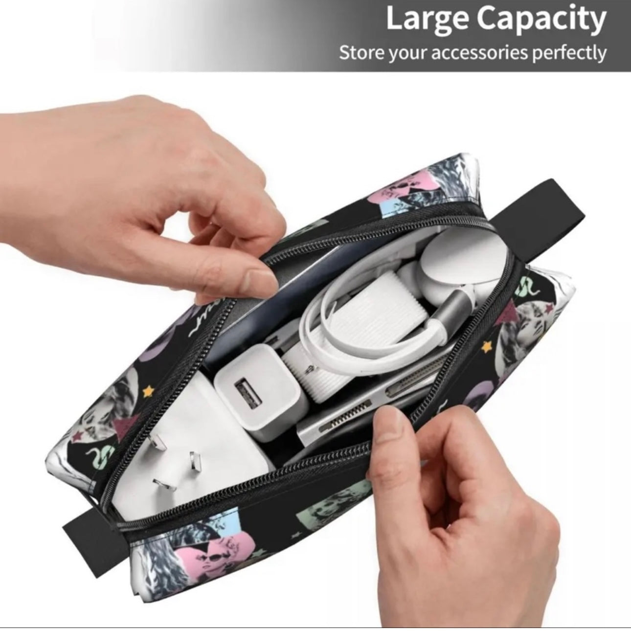 Swiftie Cosmetic Bag - Eras Tour, Music Convert, Taylor Swift, Swiftie Gift, Makeup Bag