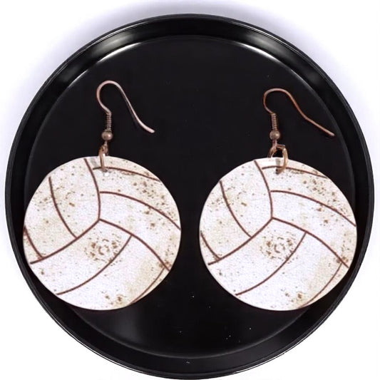 Spike Your Style with Volleyball Dangle Earrings! 🏐