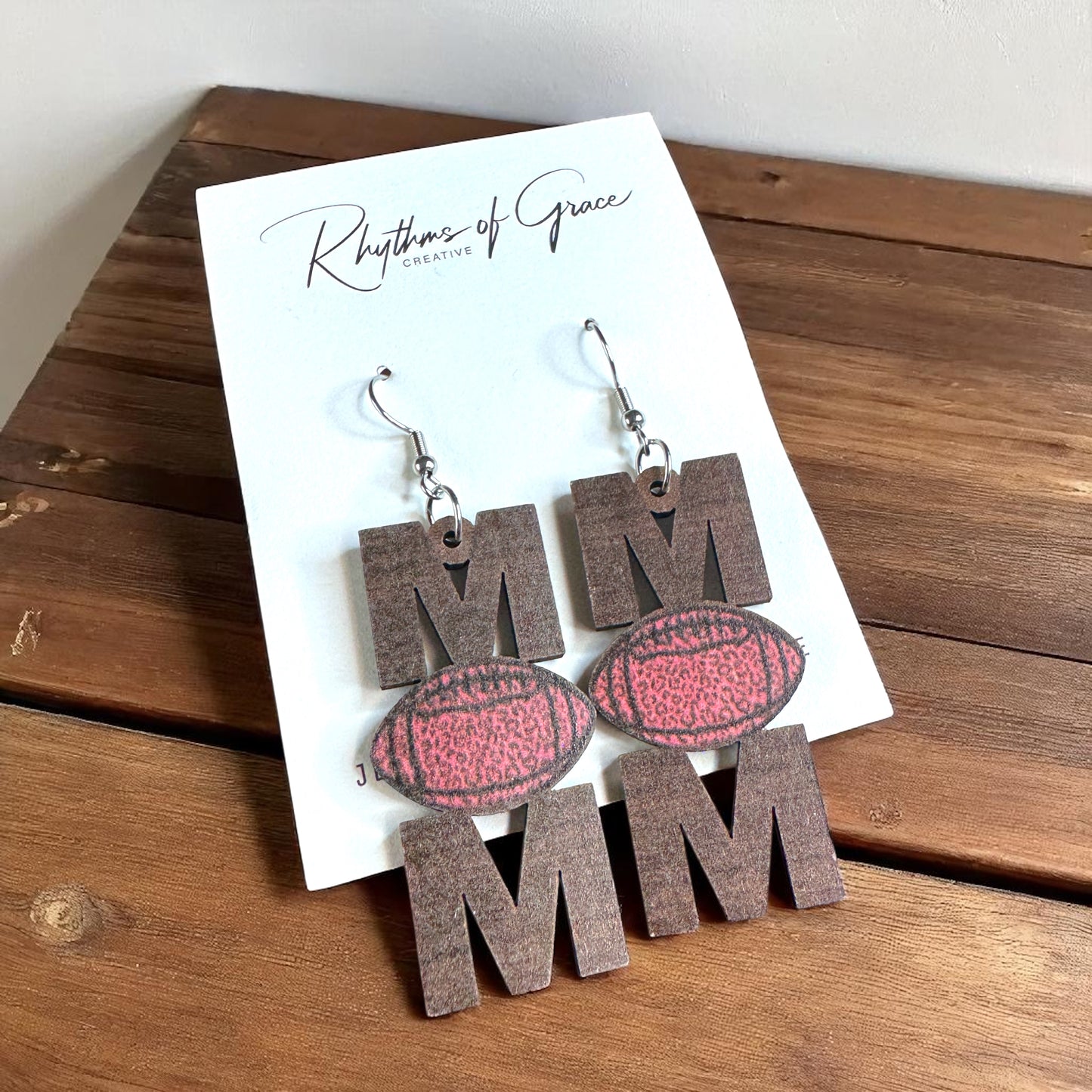 Score Style Points: Fun Sports Mom Dangle Earrings!