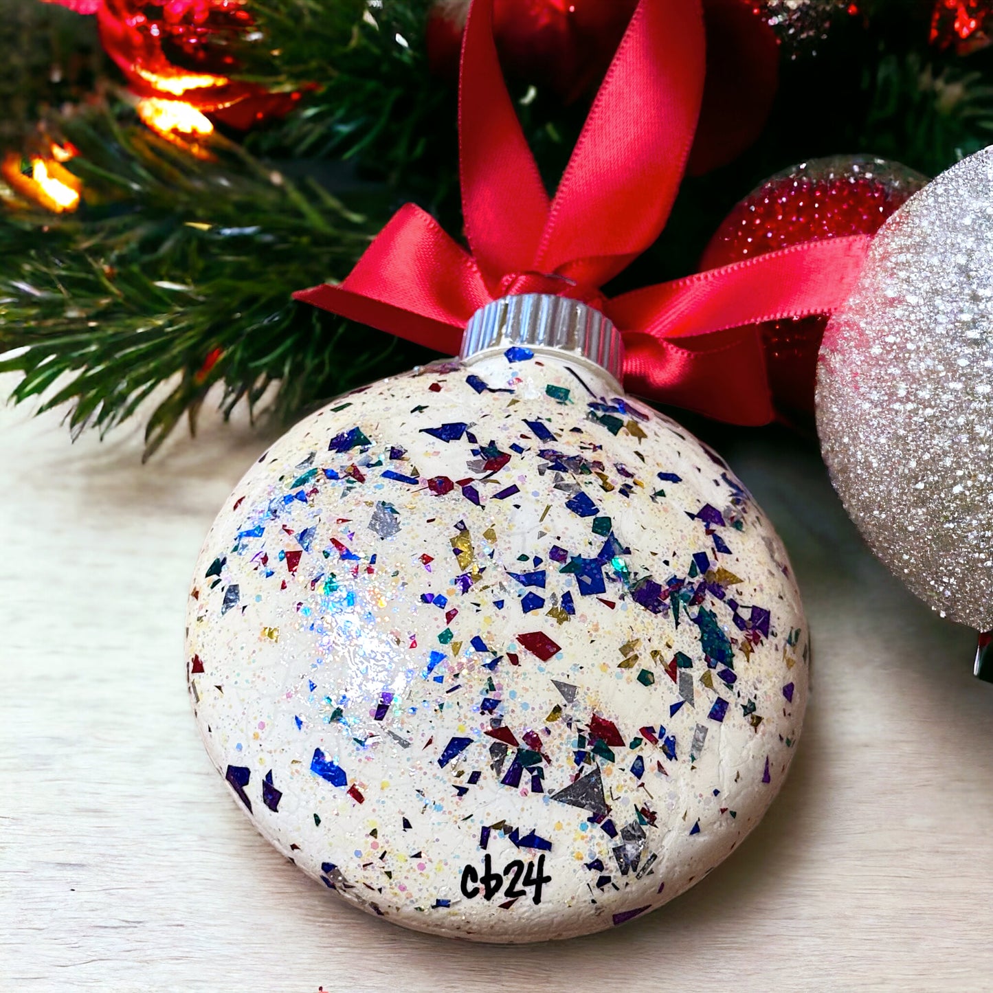 Christmas Ornament - "Christmas Forecast: 100% chance of alcohol with a sprinkling of poor decisions"