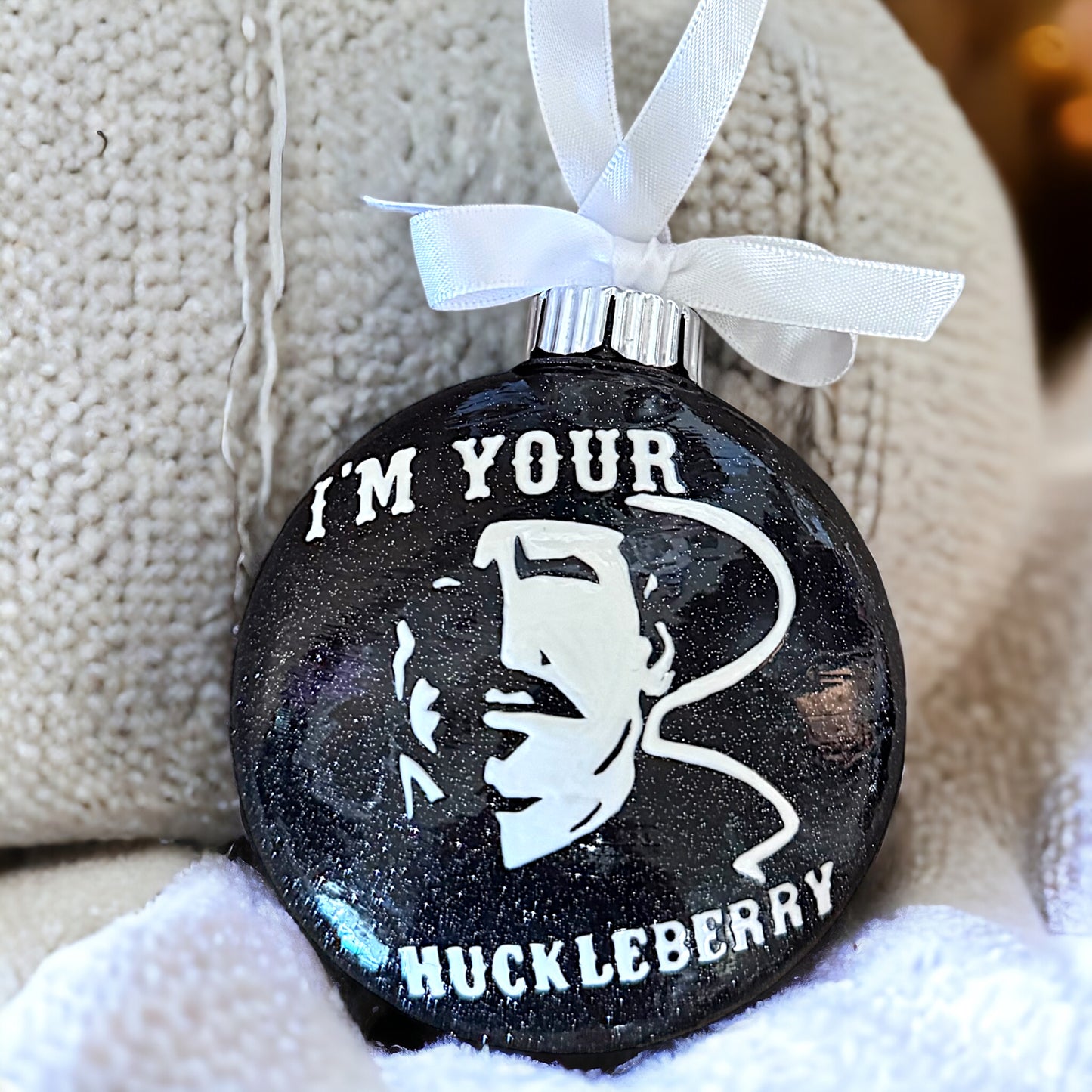 Doc Holliday Vibes: “I’m Your Huckleberry” Christmas Ornament