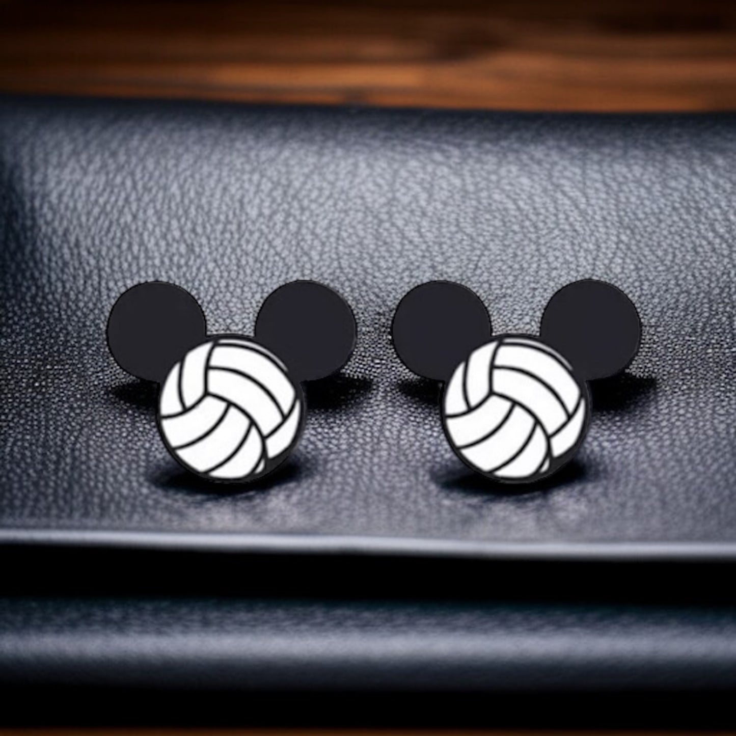 Mouse Ears Sports Stud Earrings: Jewelry for Athletes and Theme Park Lovers!
