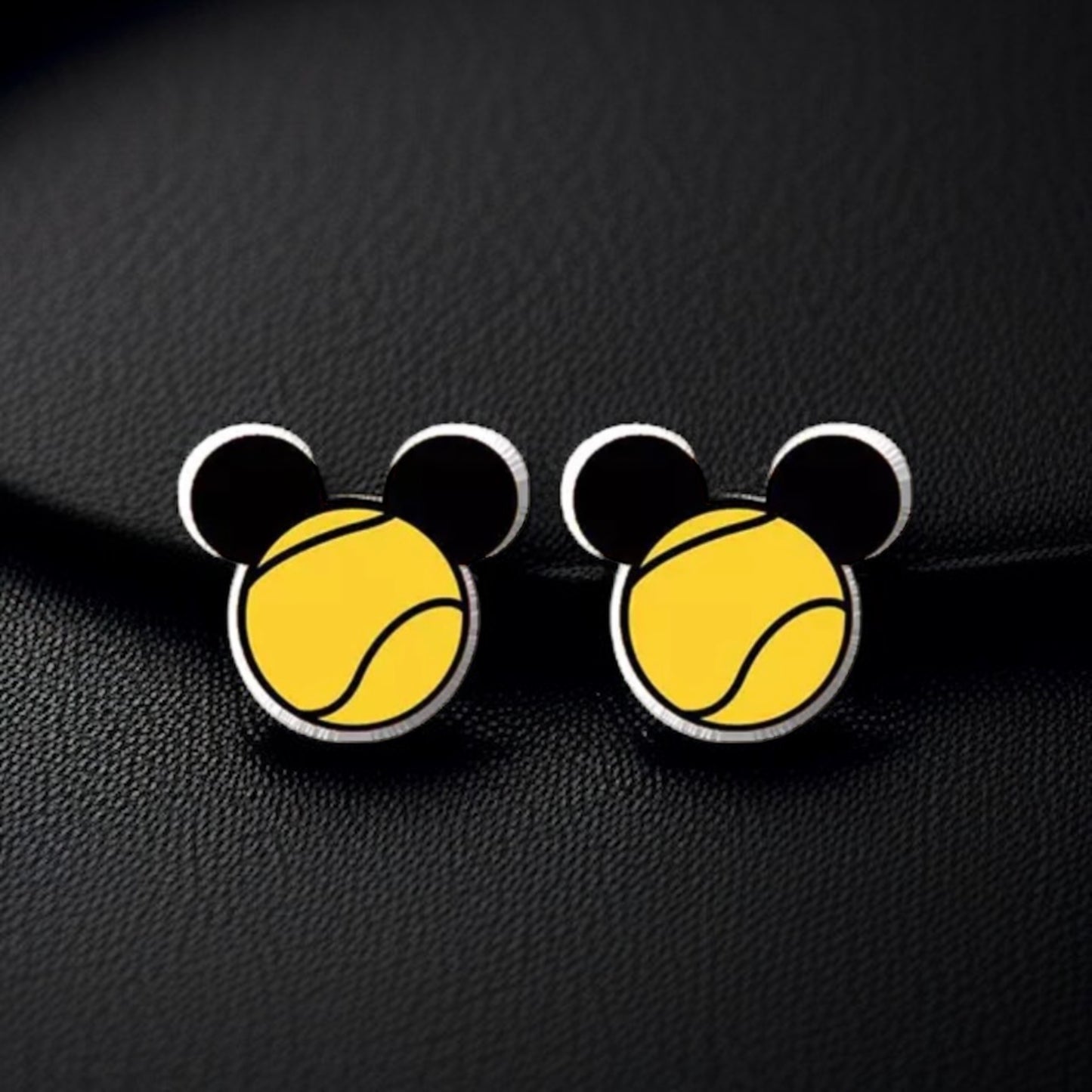 Mouse Ears Sports Stud Earrings: Jewelry for Athletes and Theme Park Lovers!