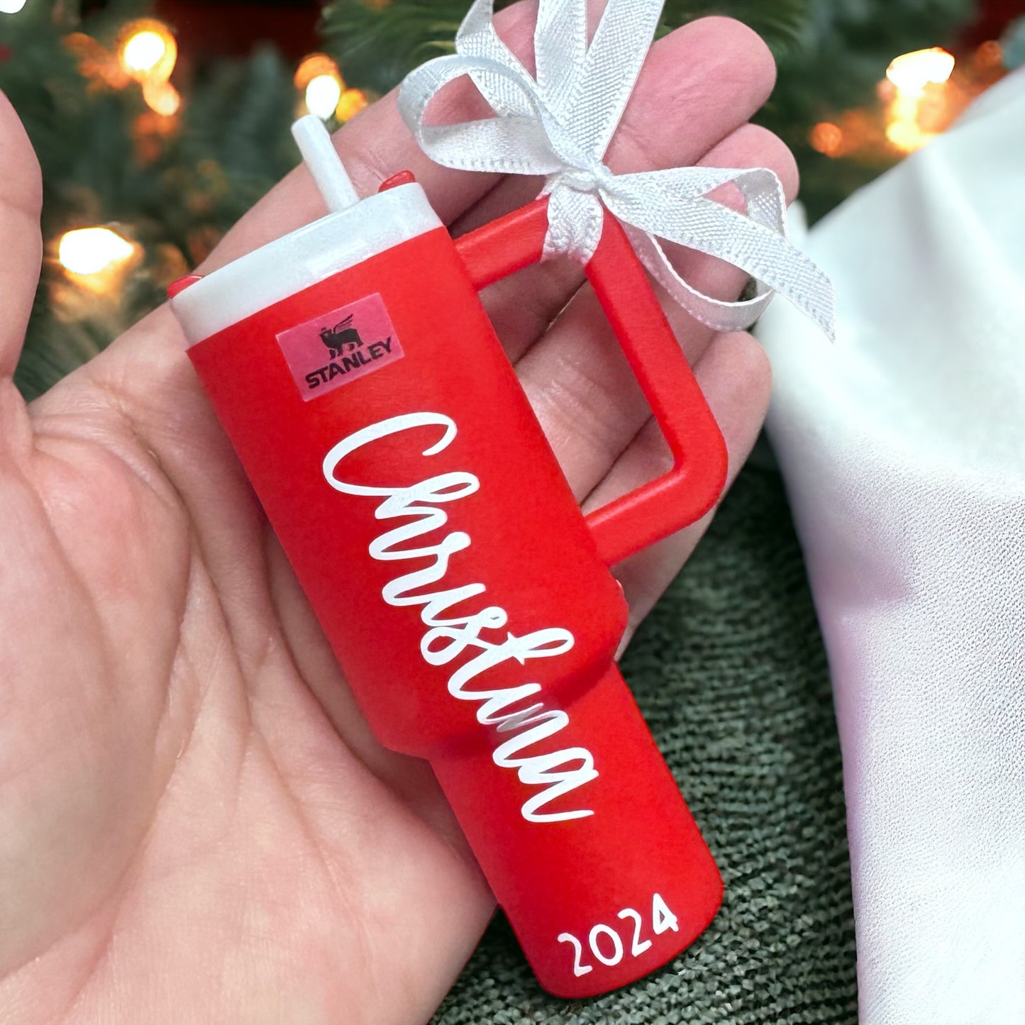 Cheers to the Season: Personalized Mini Stanley Cup Ornaments for the Perfect Gift!