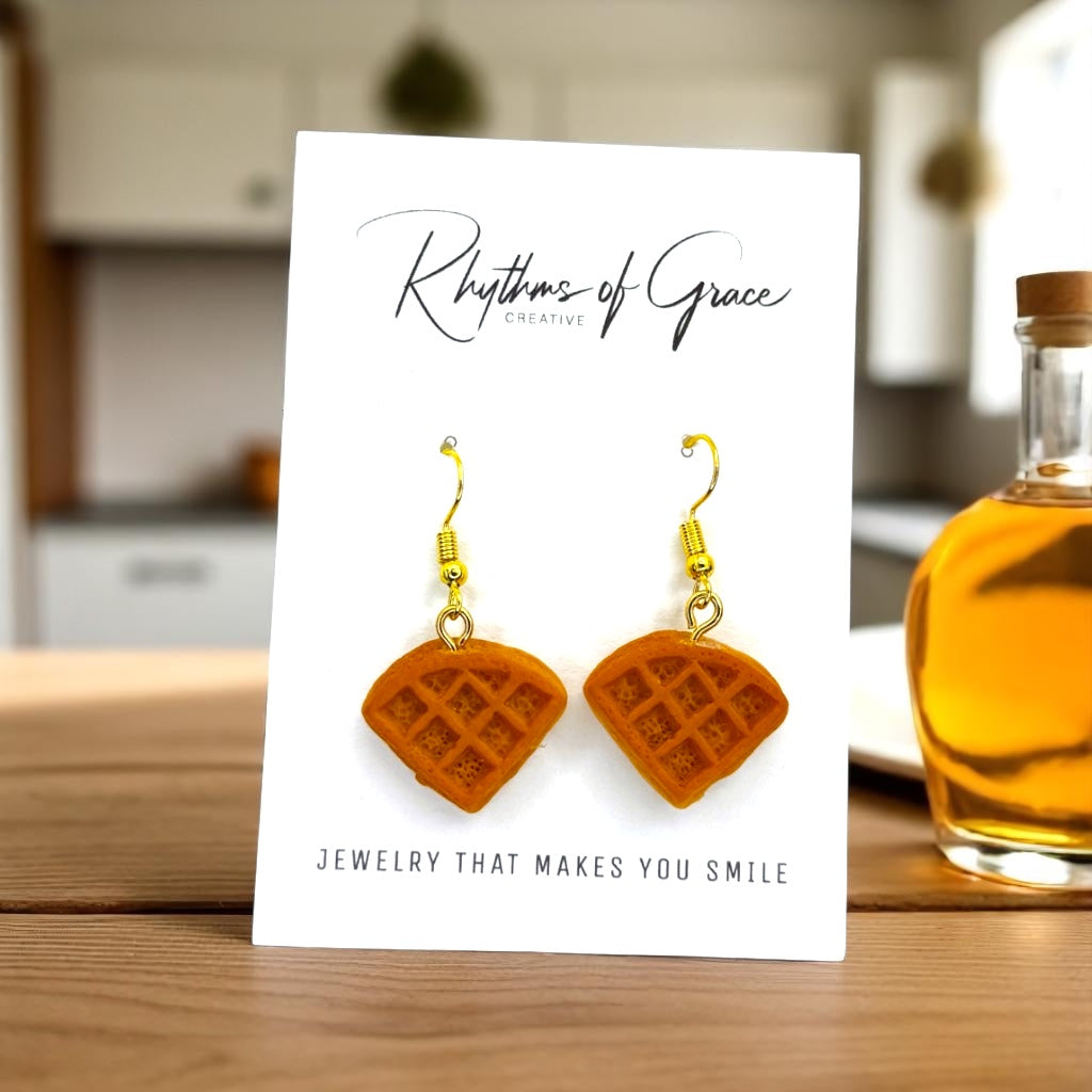 Wake Up Your Wardrobe with Waffle Earrings! 🧇✨