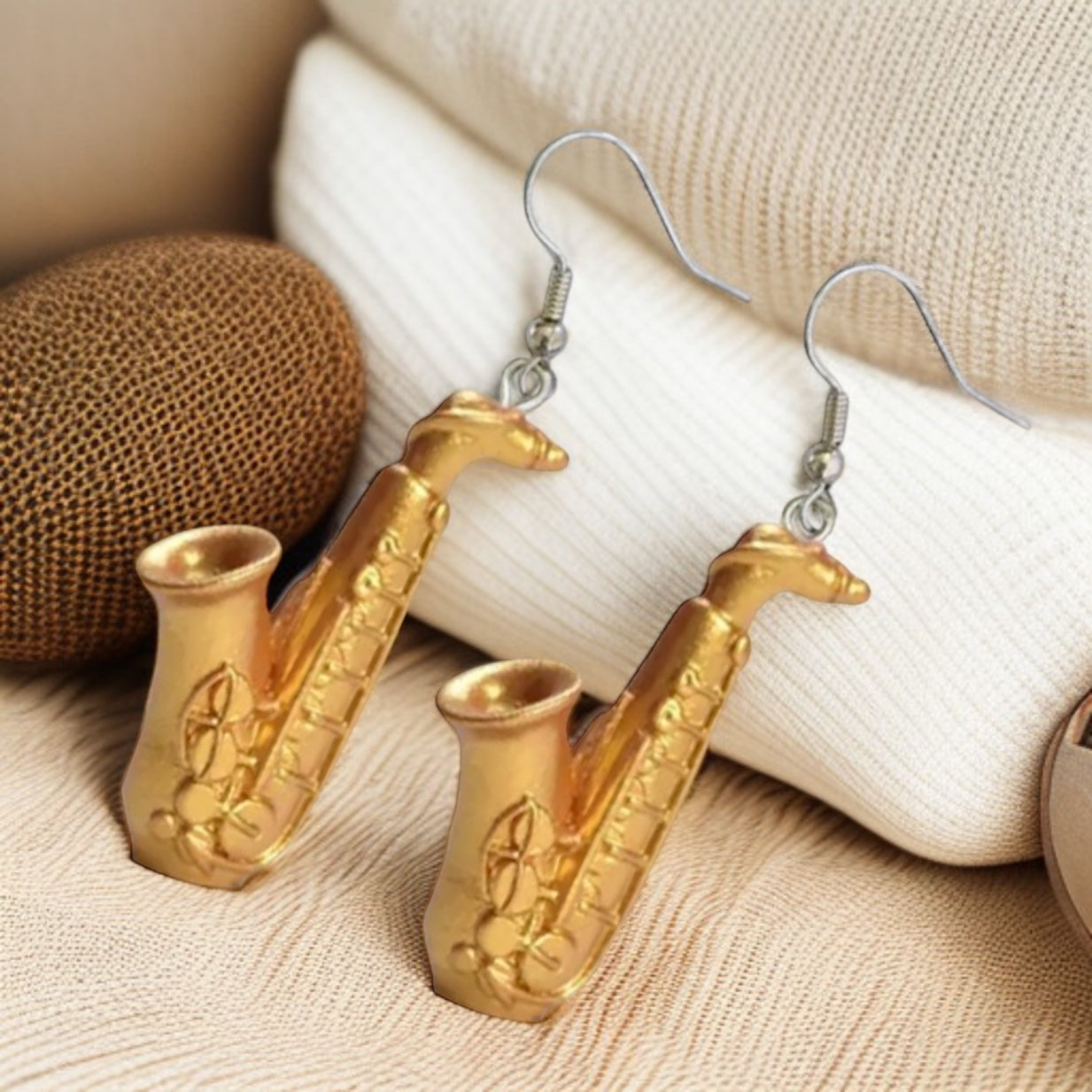 Amp Up Your Style with Musical Instrument Dangle Earrings! 🎶 - Rhythms of Grace Creative