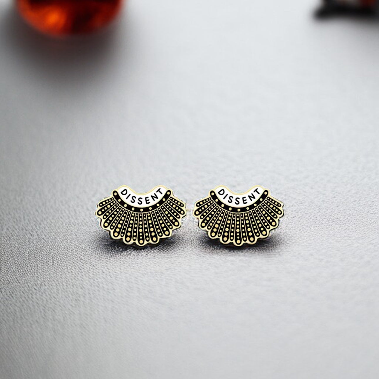 Dissent with Style: Delicate RGB Stud Earrings Inspired by RBG!