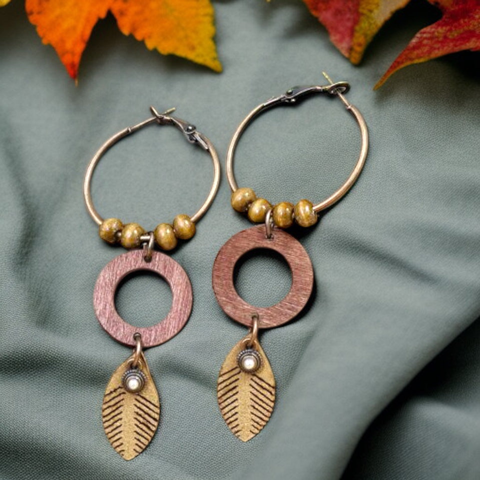 Boho Chic Hoop Dangle Earrings: Your New Statement Piece!