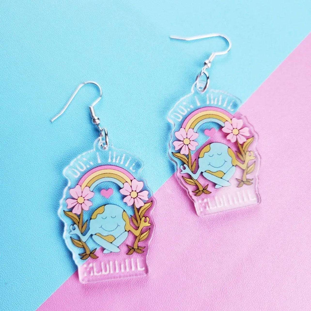 Don't Hate Meditate Earrings - Embrace Your Inner Zen! - Rhythms of Grace Creative
