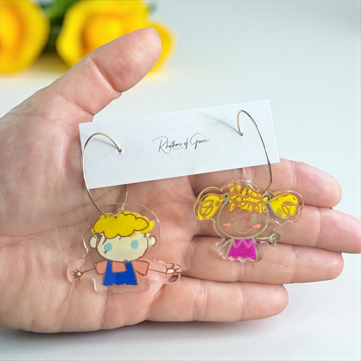 Teacher ABC's Earrings: Celebrate Educators in Style! ๐ - Rhythms of Grace Creative