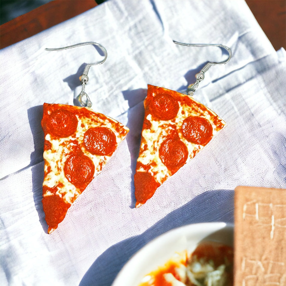 Slice Into Style with Our Pepperoni Pizza Earrings! 🍕