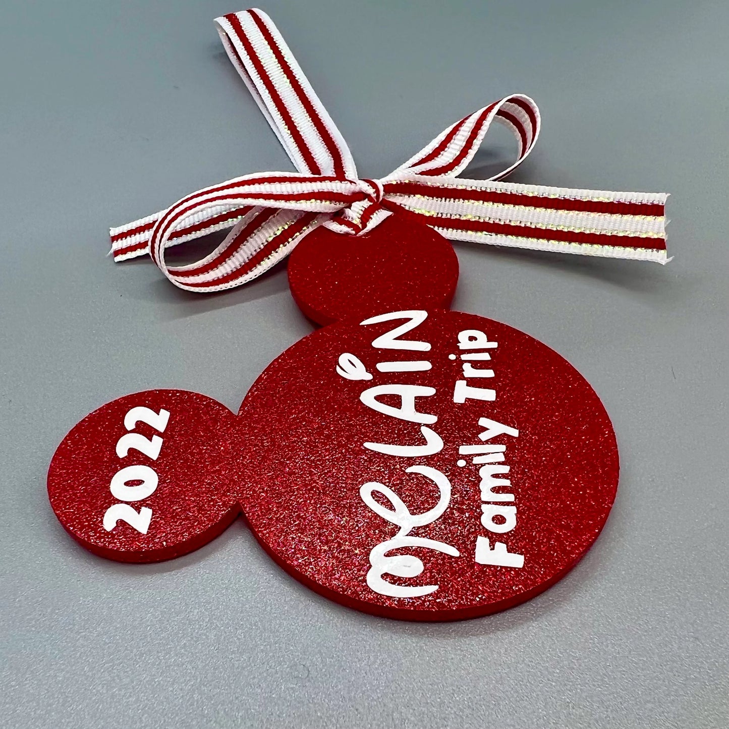 Mouse Ears Ornament | Personalized Family Trip Christmas Keepsake