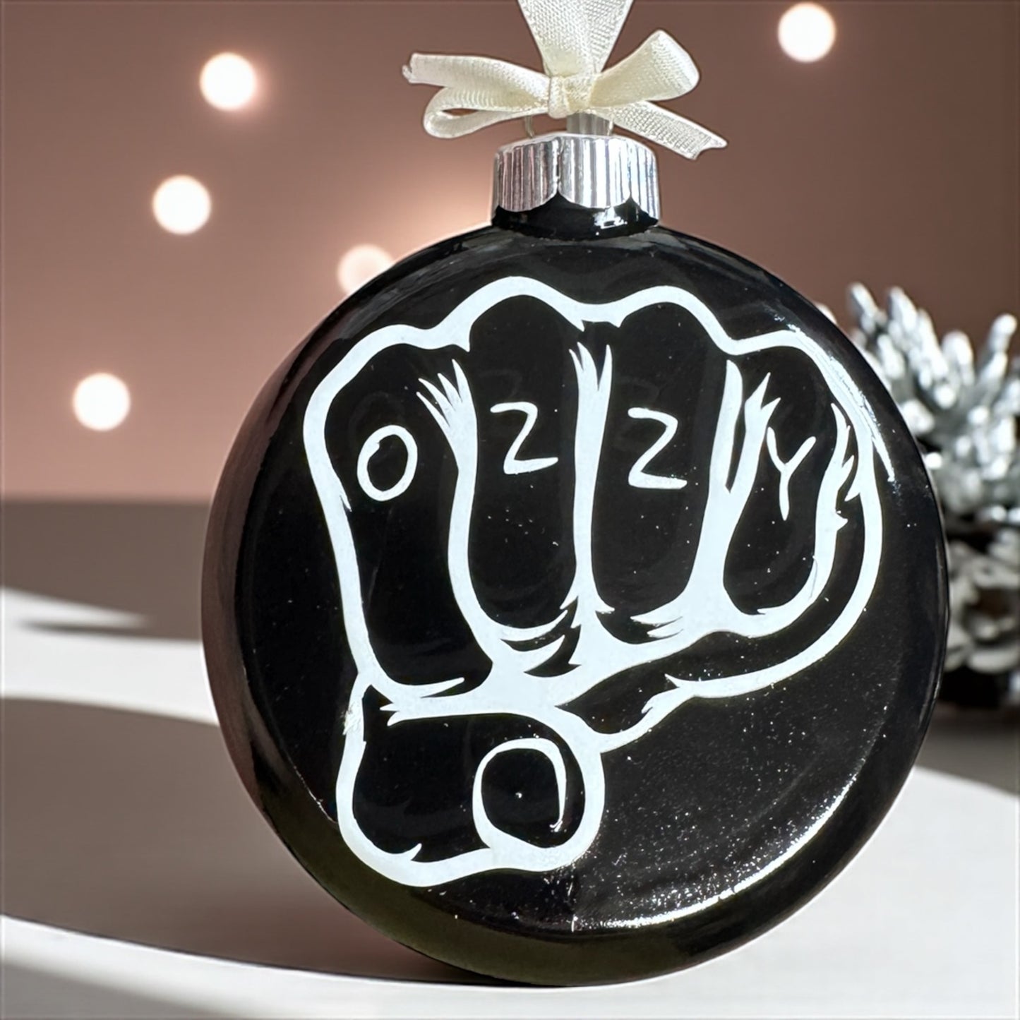 Celebrate a Legend: Hand-Painted Ozzy Ornaments! 🎶