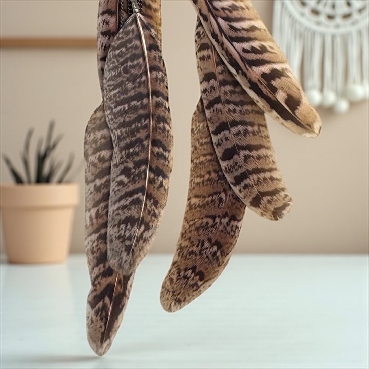 Boho Chic Feathered Dangle Earrings - Wild & Free Country Vibes!
