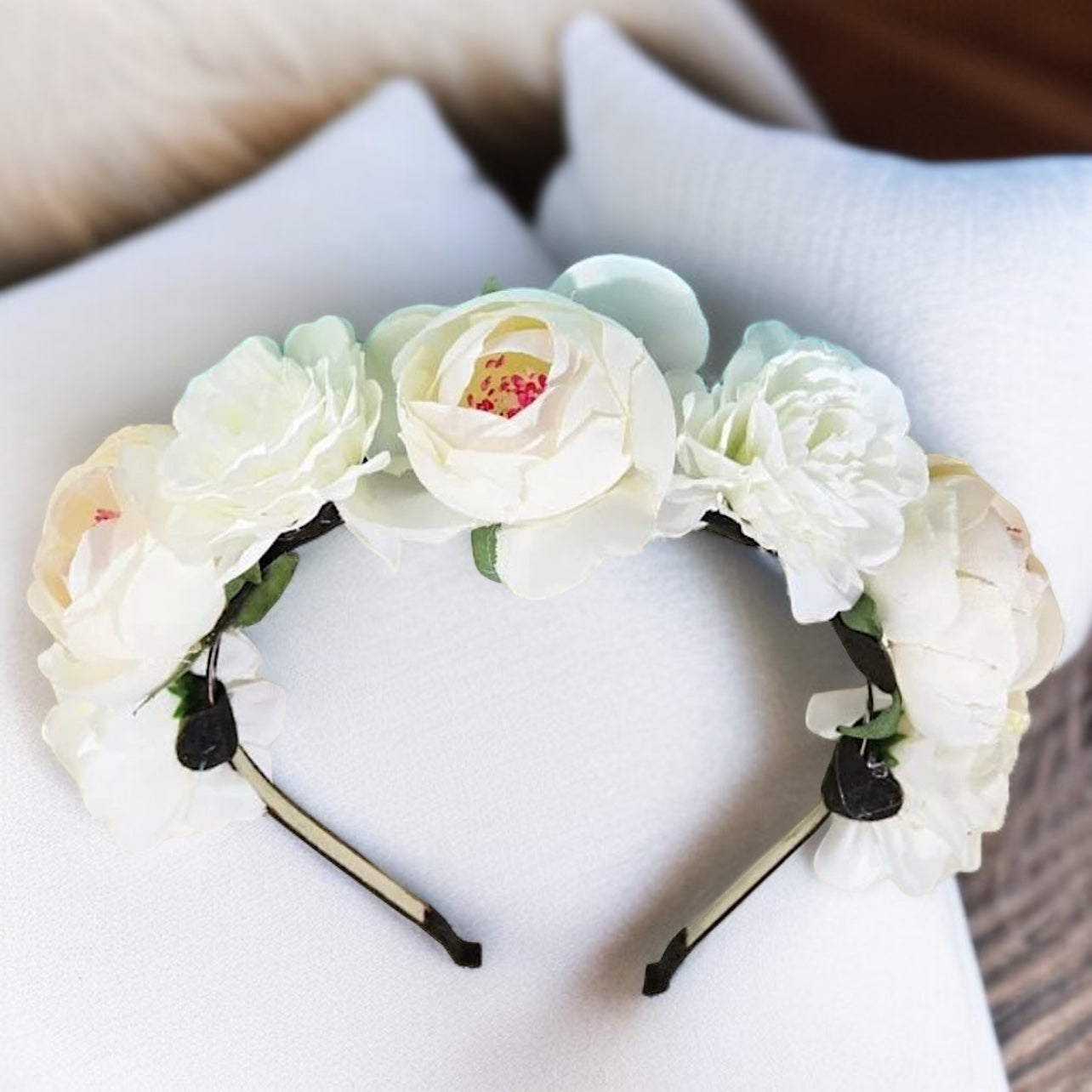 Blooming Beauty: White Flower Headband for the Perfect Boho Chic Look! - Rhythms of Grace Creative
