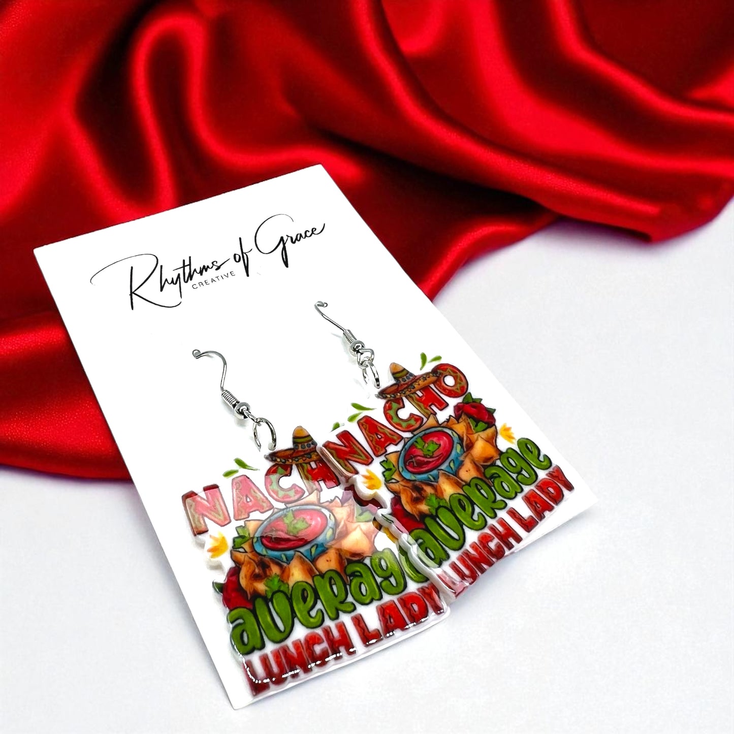 Lunch Lady Earrings: Celebrate the Heroes of the Cafeteria! 🌮 - Rhythms of Grace Creative