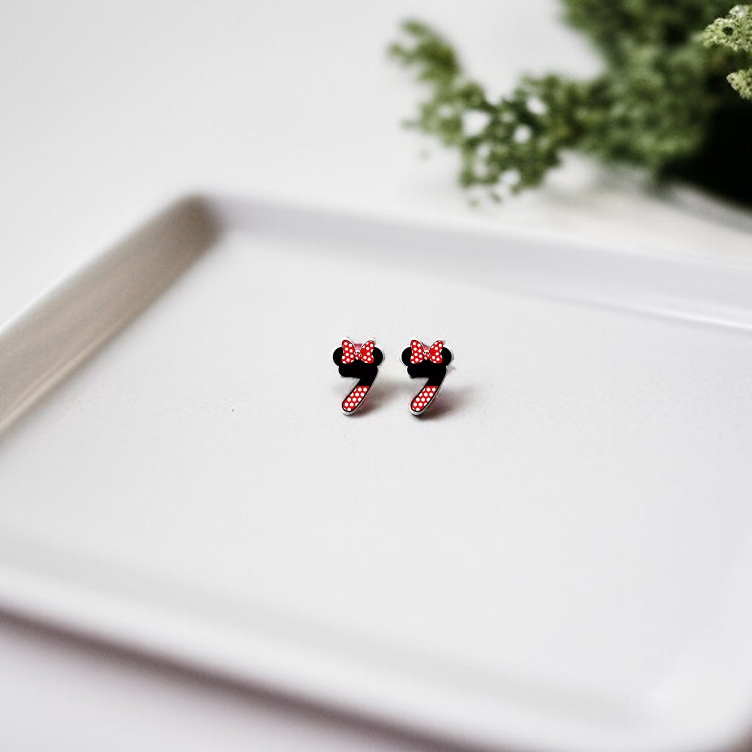 Whimsical Number Stud Earrings: Celebrate Your Age in Style!