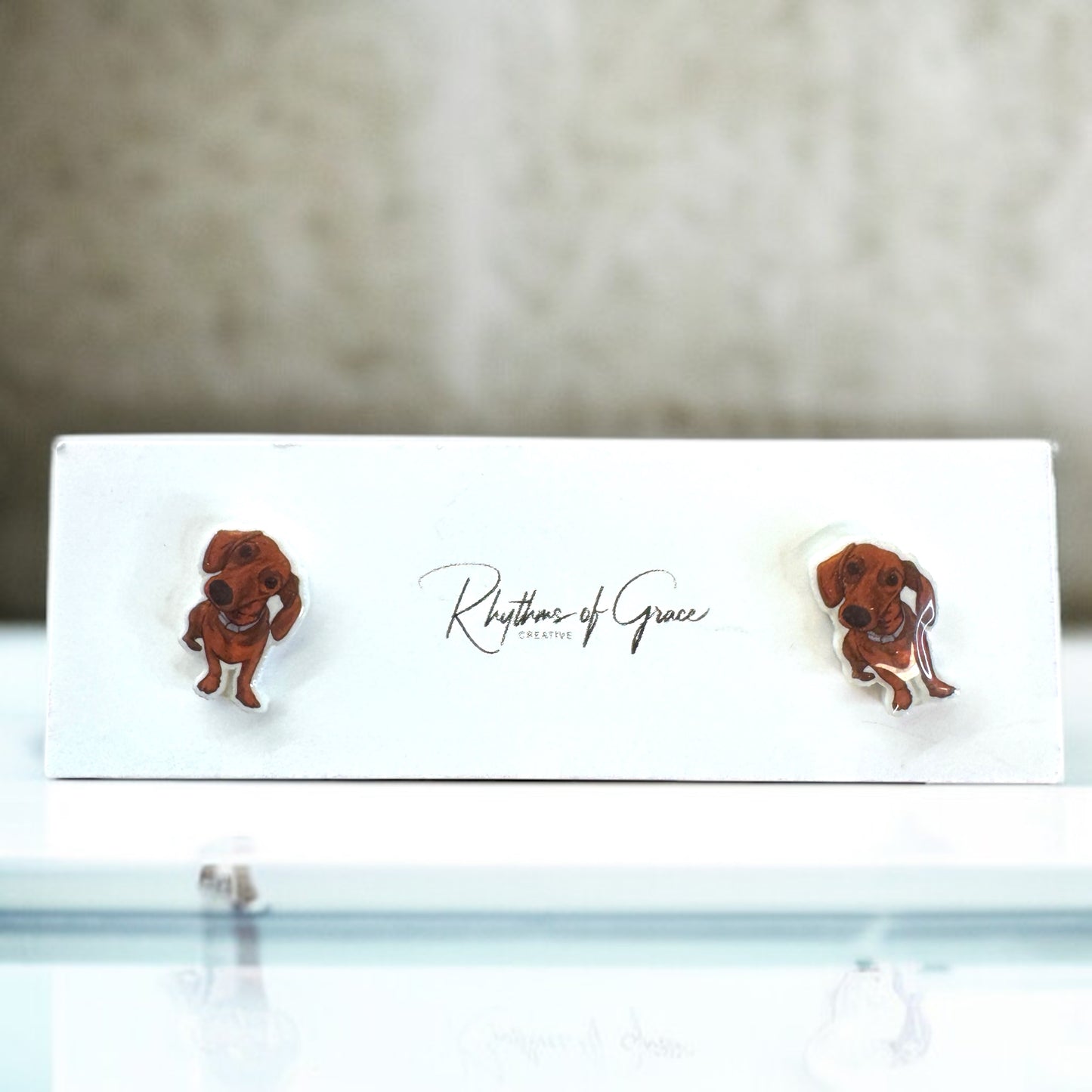 Dachshund Delight: Weenie Dog Stud Earrings! 🐾