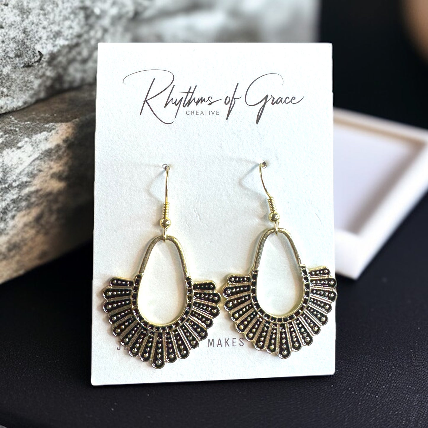 Dissent Earrings – Channel Your Inner RBG with Bold Elegance!