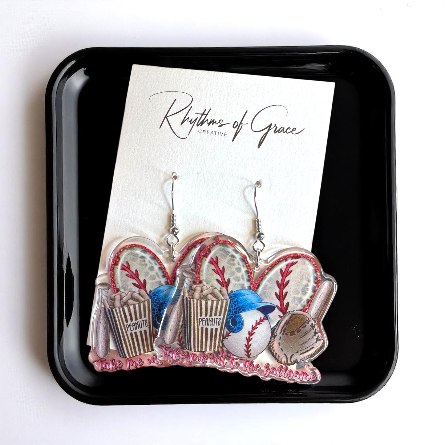 Swing into Style: Fun Baseball Dangle Earrings for Game Day