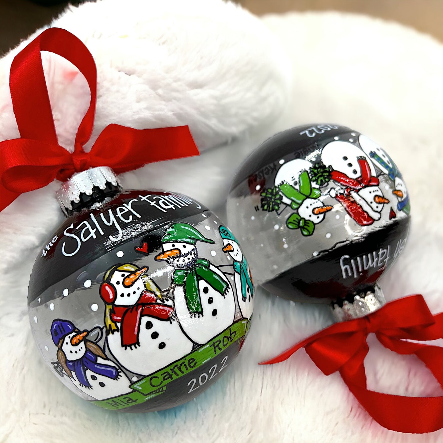 Snow Much Fun: Custom Family Ornament – Personalized Snow Family Keepsake!