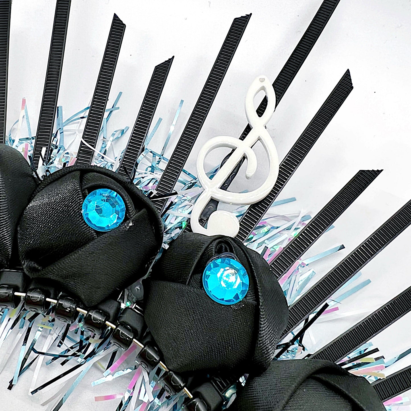 Unique Handmade Jazz Fest Headpiece – One-of-a-Kind Music-Inspired Accessory for Festivals & Parties!