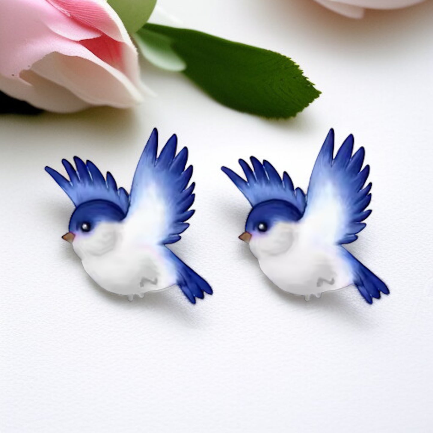 Spruce Up with Bluebird Bliss – Adorable Stud Earrings!