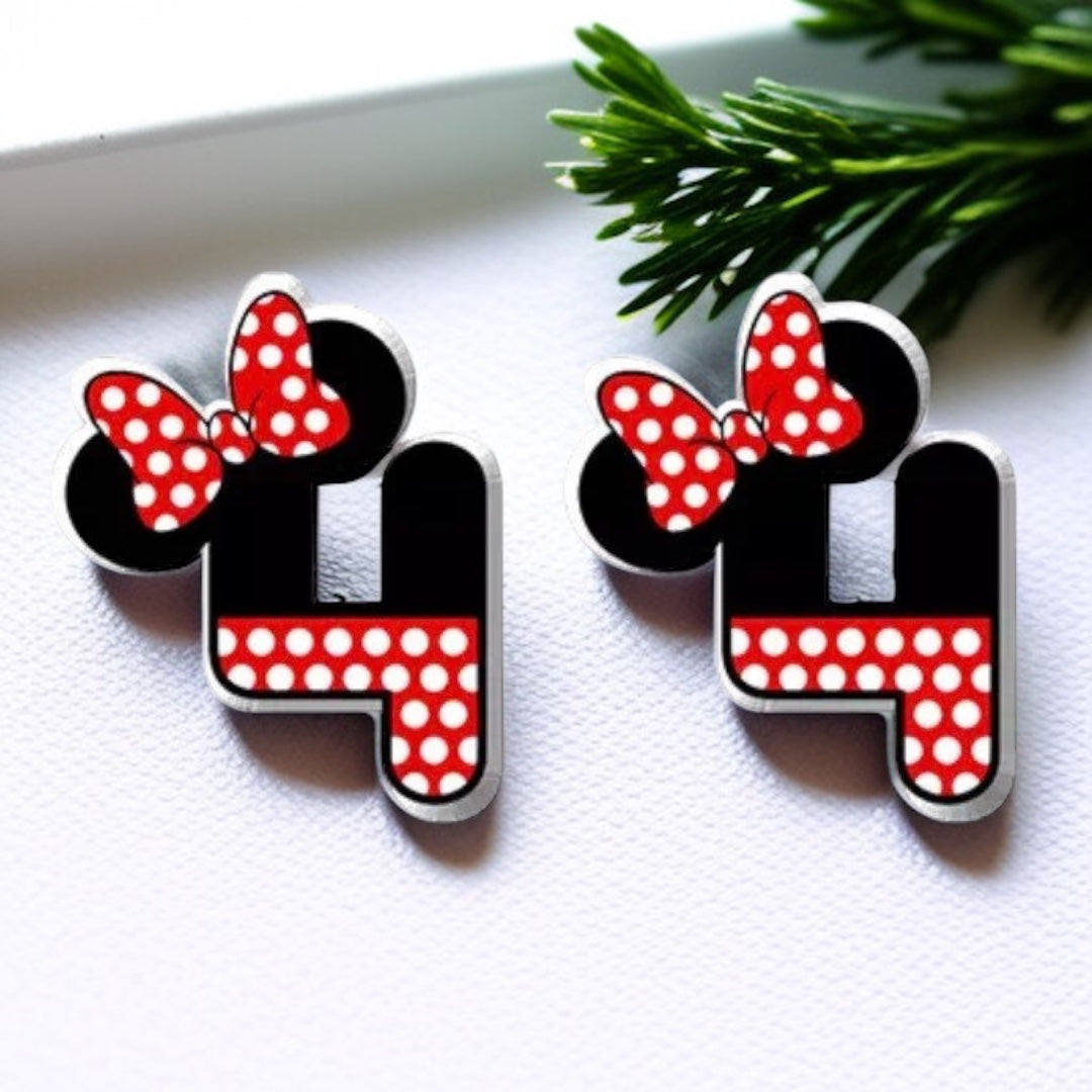 Whimsical Number Stud Earrings: Celebrate Your Age in Style!