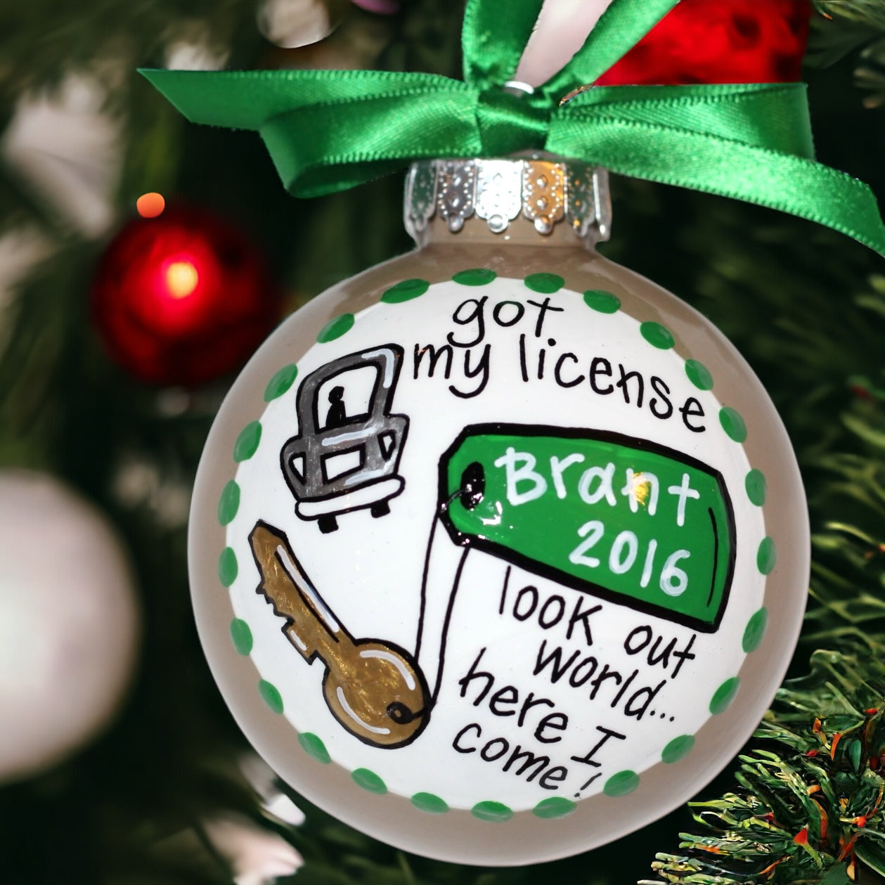 Christmas Ornament: "Driver's License" – Celebrate the New Driver in Your Life