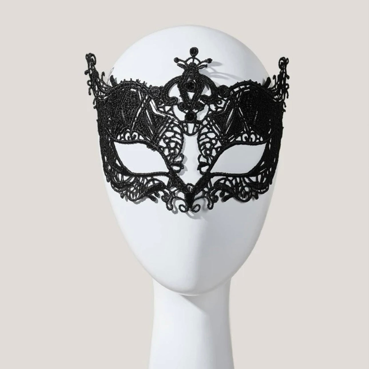 Unmask Your Glamour: Dazzling Black Lace Masquerade Mask for Enchanting Nights!