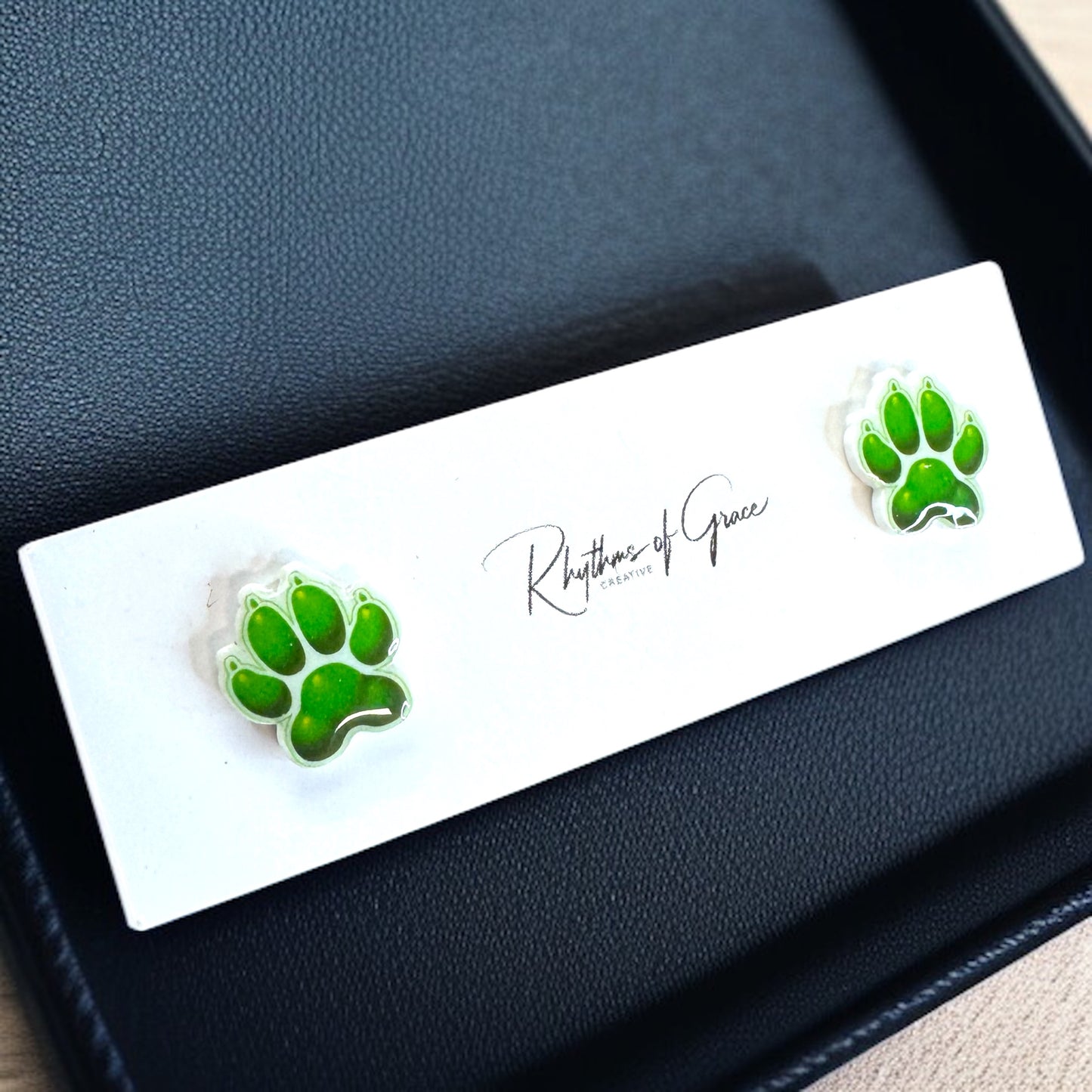 Vibrant Paw Print Studs – A Pawfect Gift! 🐾 10 Colors Available!
