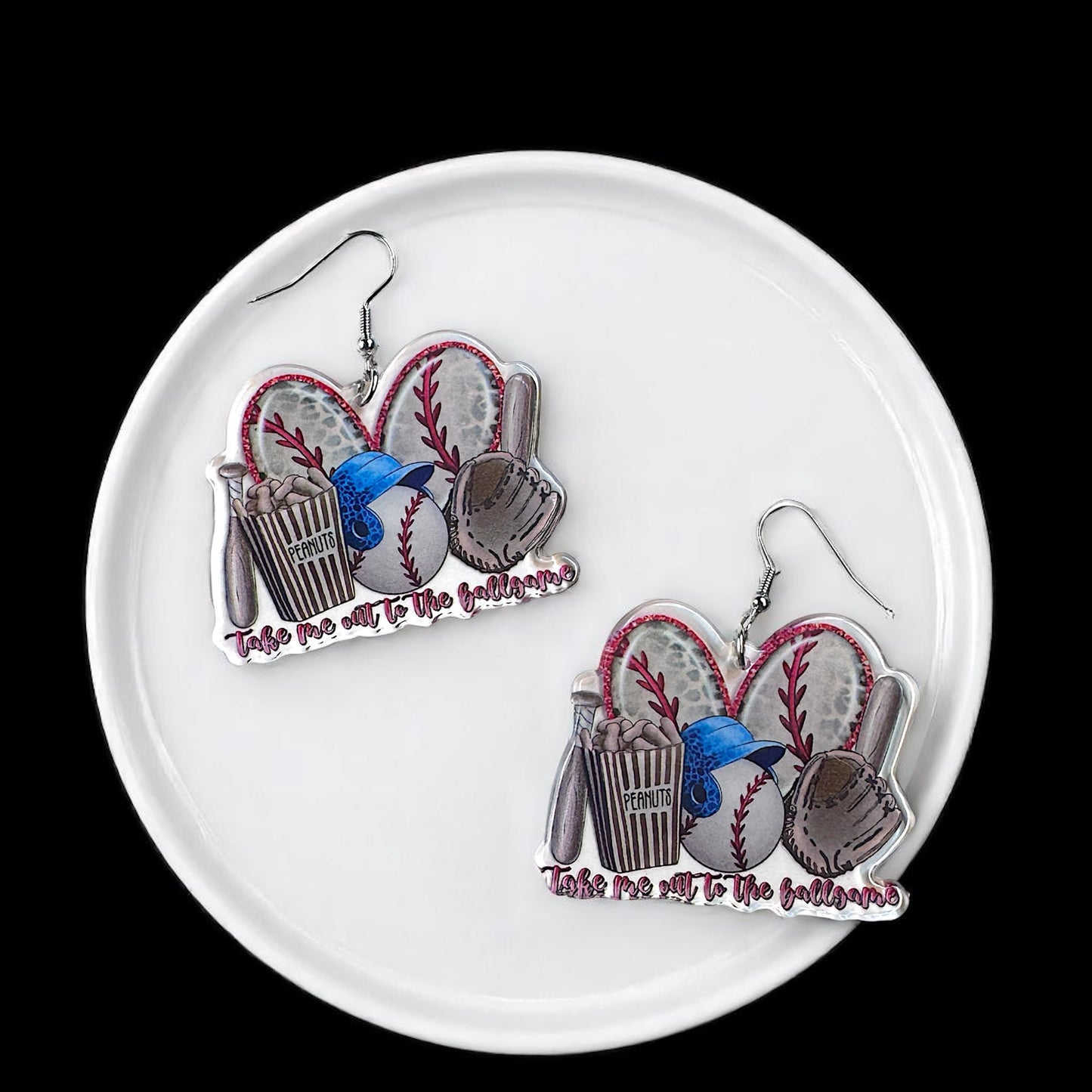 Swing into Style: Fun Baseball Dangle Earrings for Game Day