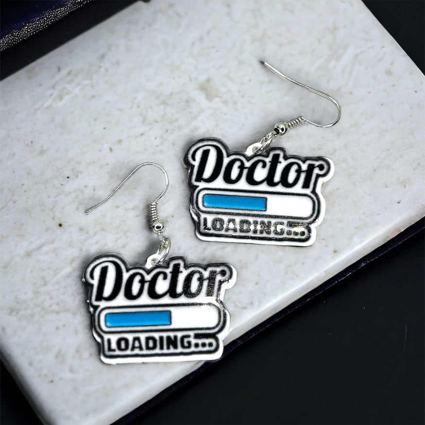 Doctor Loading Earrings - A Prescription for Fun! 🎉
