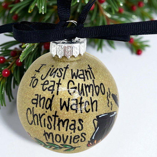 Spice Up Your Holidays! Cajun Gumbo & Hallmark Movies Christmas Ornament - Rhythms of Grace Creative