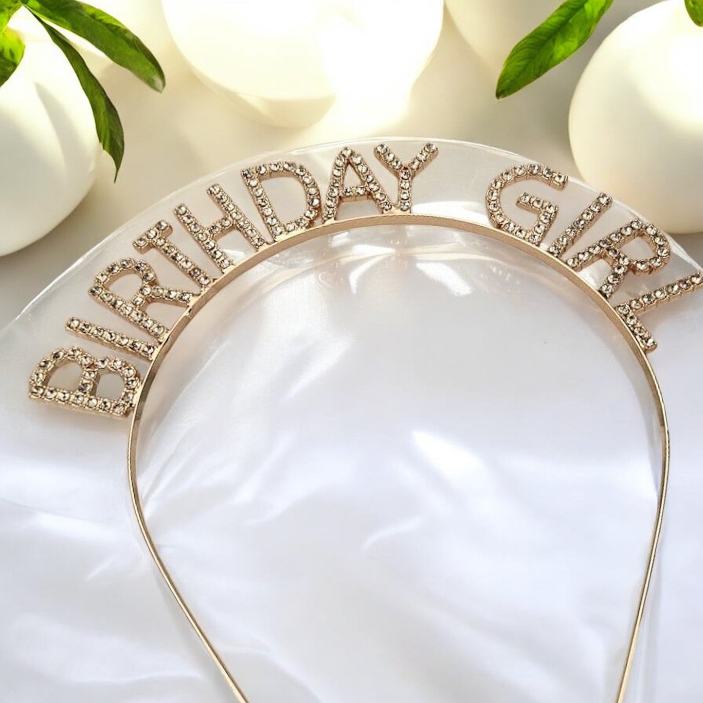 Birthday Headband - Rhinestone Headband, Rhinestone Headpiece, Birthday Headpiece, Birthday Party, It’s My Birthday - Rhythms of Grace Creative