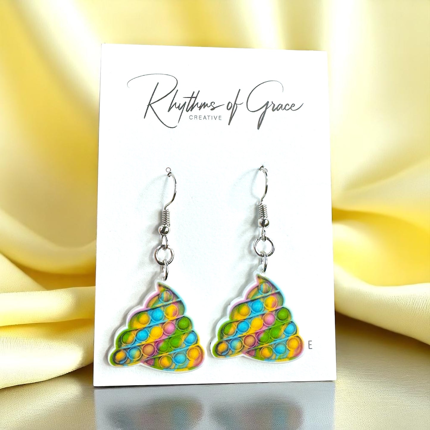 Pop-It Toy Dangle Earrings: A Colorful Twist to Your Style!