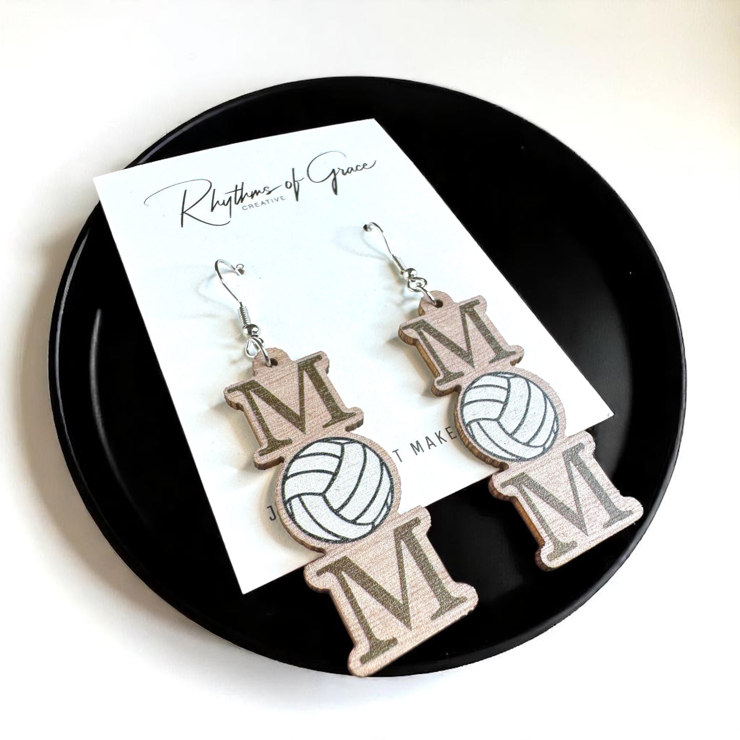 Score Style Points: Fun Sports Mom Dangle Earrings!